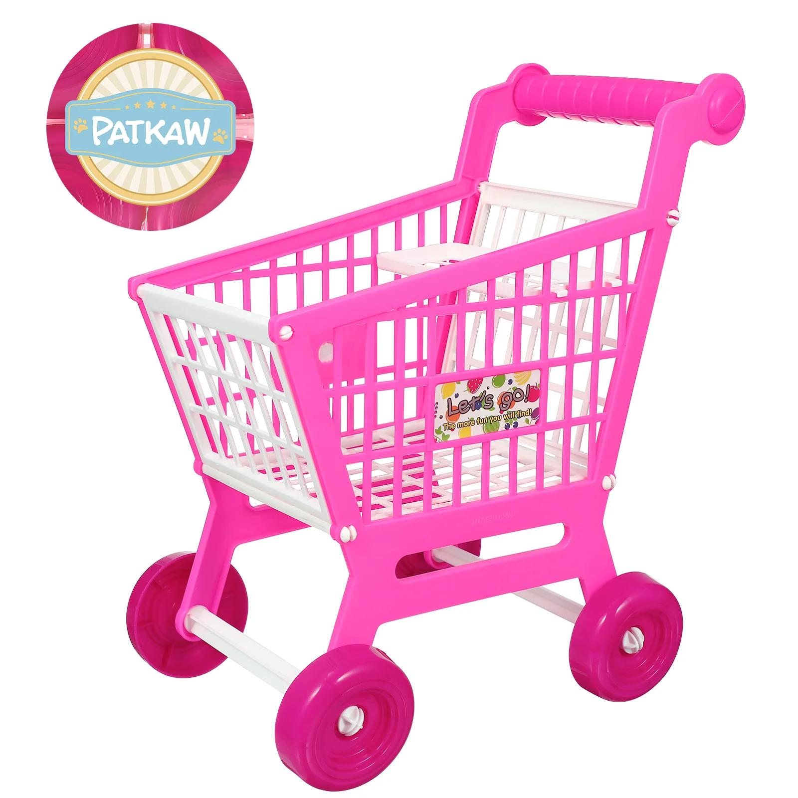 Simulation Shopping Cart Toys Children Kids Supermarket Plastic for Grocery Toddler Toddlers 4