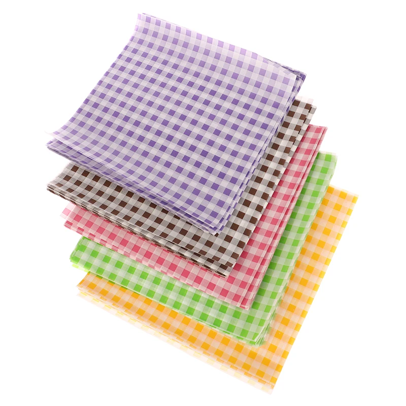 50 Sheets Greaseproof Wax Paper – Multi-Color Oil-Proof Food Wrapping Sheets for Sandwi... - SKU GWP02020 - UGI Packaging