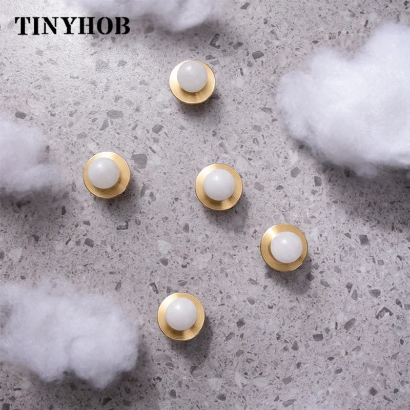 Natural Stone + brass Knobs Cabinet Knob Handle Dresser Knobs Drawer Pulls Furniture Hardware Elegant Green