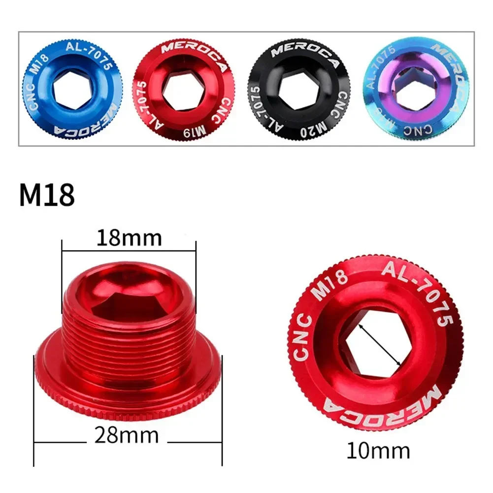 1pc Bike M 18/M19/M20 Cranks Screw CNC Crankset Cover Cycling Parts Bicycle Accessories Prowheel Crank Bolt Cap bicycle parts,bike crankset,bike crank,bike crank cover,bike crank bolt