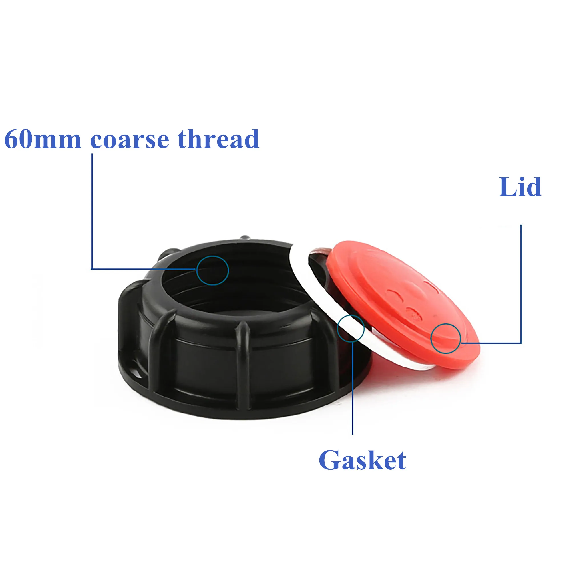 1/2" 3/4" 1" Female Thread IBC Tank Adapter S60 Water Tap Connector Valve Replacement Fitting Garden Irrigation Connection Tool 