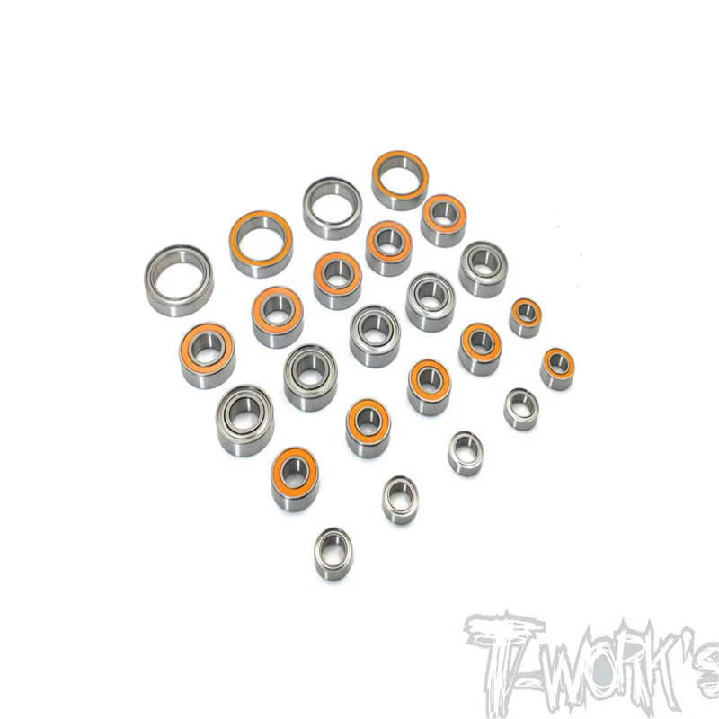 Originale T Works Bbs-Mbx8 Set Di Cuscinetti A Sfera Di Precisione (Per Mugen Mbx8/Mbx8T/Mbx8R ) 24 Pezzi. Rc Parte