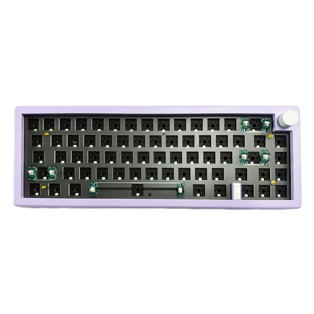 GMK67 기계식 키보드 노브 스위치, RGB 백라이트 구조 키보드, 경량 피로 감소, 편리한 사용, 게임 액세서리
