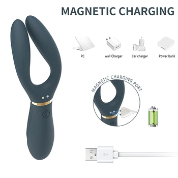 Rabbit Vibrator Double Head Powerful Triple Motors 10 Vibration G Spot Dildo 18  Female Masturbation Sex Toys for Women 4