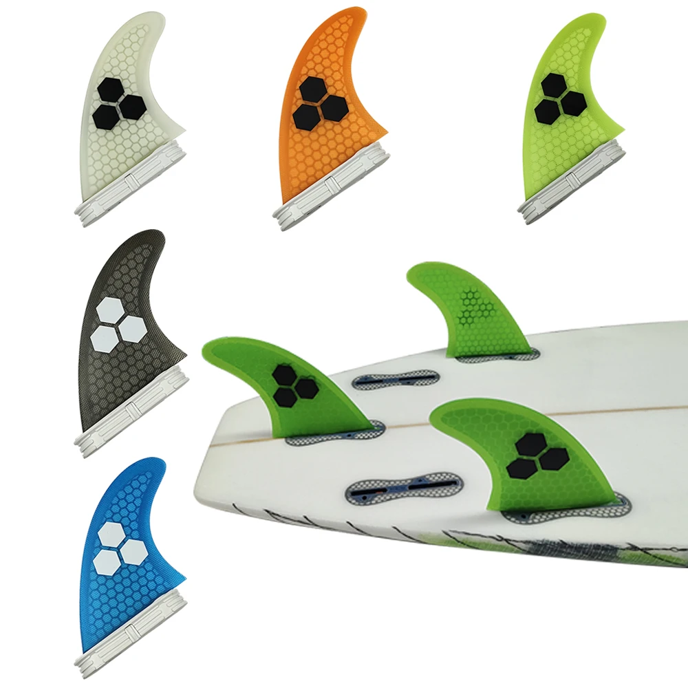 Large UPSURF FCS Ⅱ Tri Surfboard Fins Fibreglass Quilhas G7 Short Board Honeycomb Fin Stabilizer For Surfing 3pcs Funboard Fins medium upsurf fcs ⅱ surfboard fins multi colors honeycomb short board fins fibreglass funboard fins for fish 3pcs set g5 quilhas