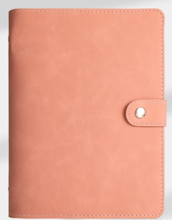 Elegant Soft PU Leather Clip-on Notebook Cover - Kawaii Stationery Journal