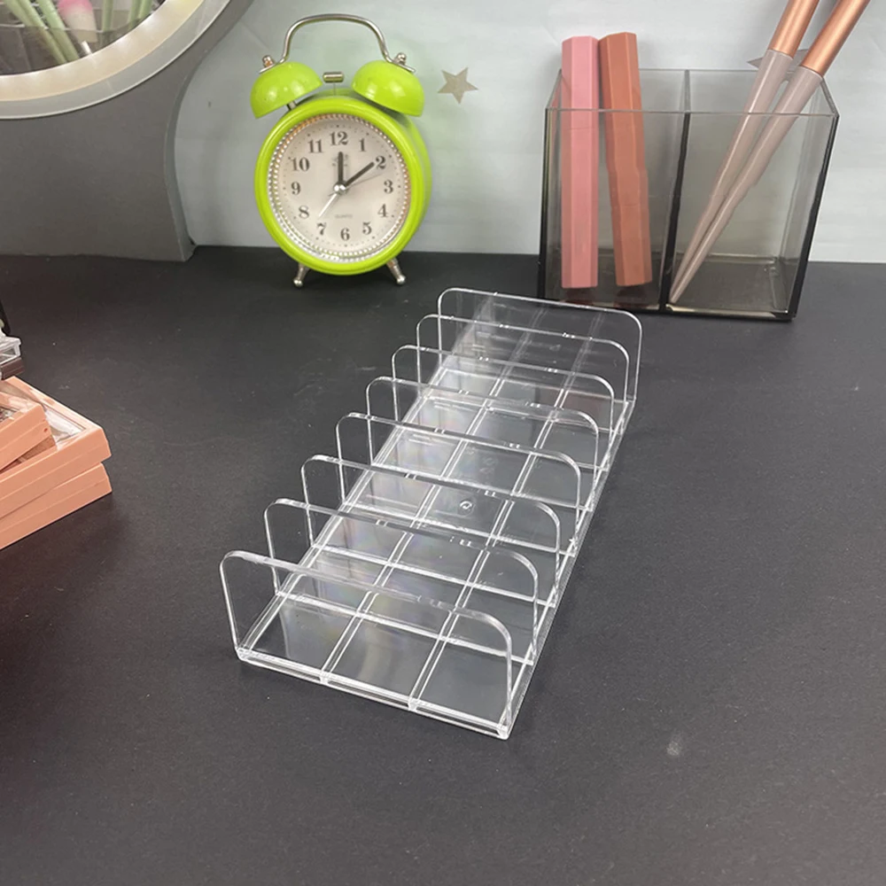 Makeup Organizer 1PC Eyeshadow Tray Storage Rack Clear Powder Box Desktop Drawer Compartments Makeup And Cosmetics Storage Rack