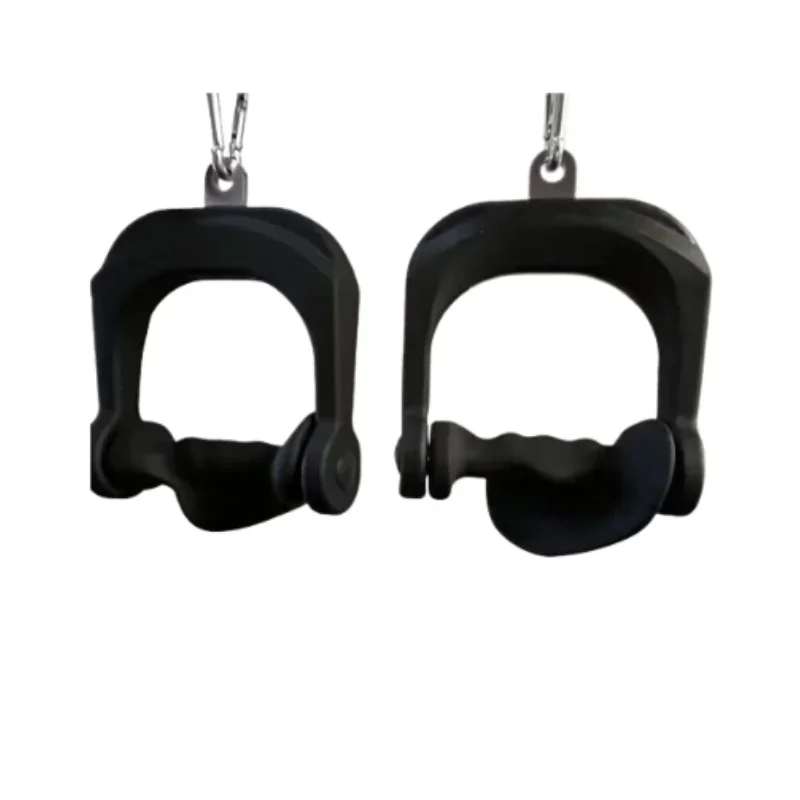 D Handle Grip Pulley Gym Cable Machine Accessories Triceps Trainer Tension Rope Triceps Rope Downward Pressure Exercise