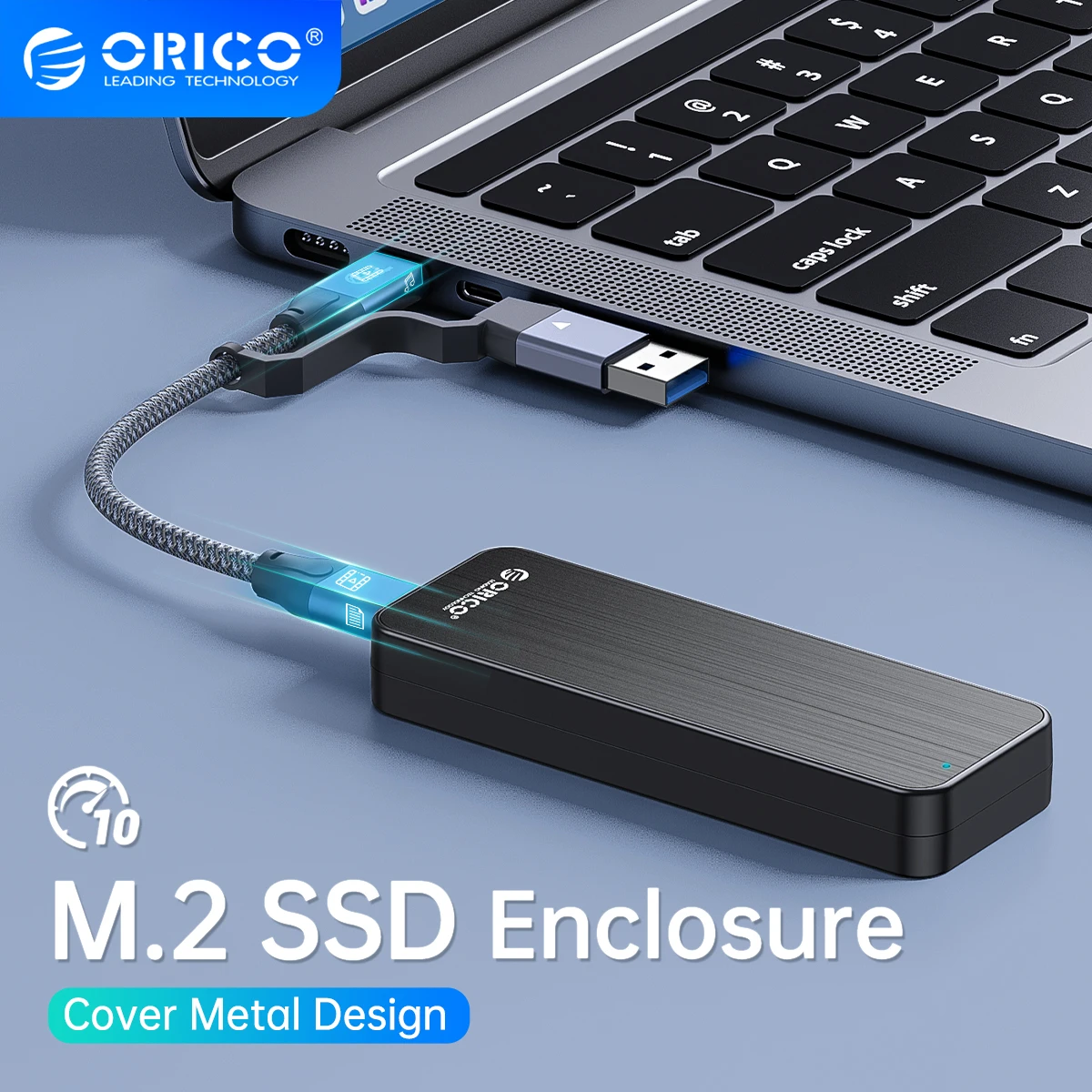 

Корпус для SSD ORICO M2 NVMe USB3.2 Gen2 Type C 10 Гбит/с PCIe