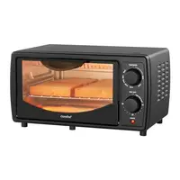 Versatile Mini Toaster Oven Combo 4-Slice Compact 2-Rack 950W Bake Broil Stainless Steel Black 15L Capacity 1