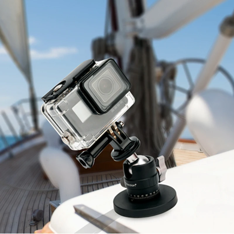 Suporte da Motocicleta Magnética para Gopro Ação Câmera Ímã Ventosa do Carro Suporte Base de Montagem para go Pro 10 Acessórios - Image 2