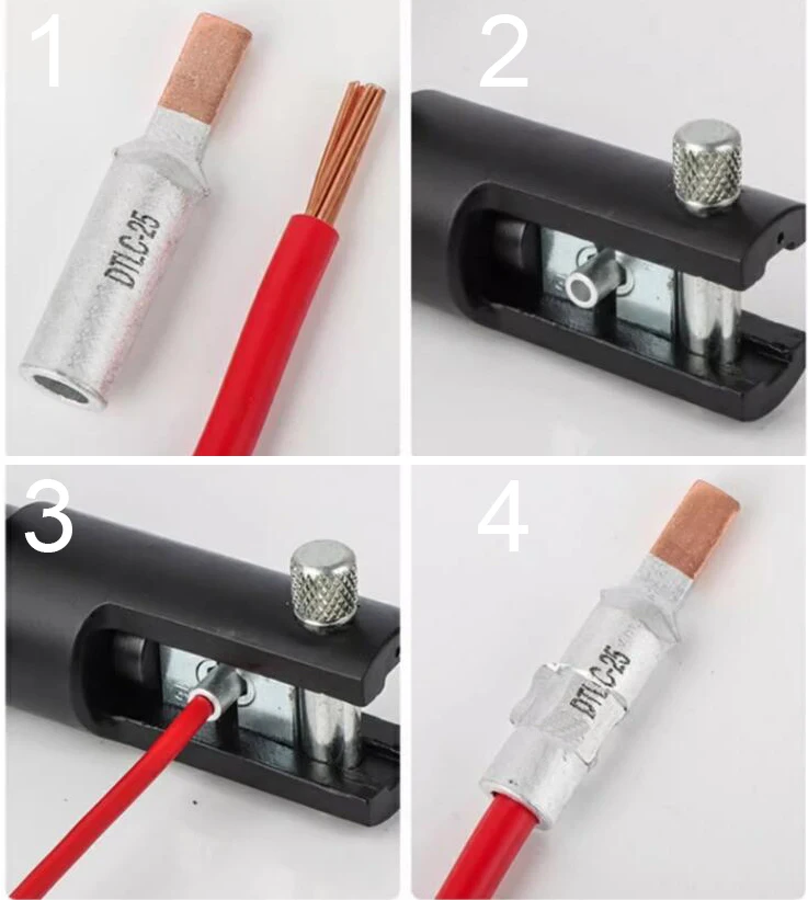 Description Picture 2 of itemDTLC GTLA GTLC Copper-AL Oil-Plugging Electrical Cable Wire Tubular Lug Connection Connector Cord End Spade Pin Crimp Terminal