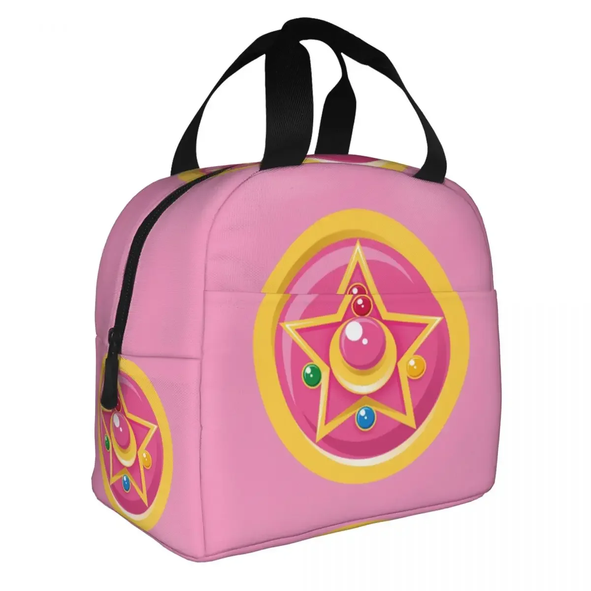 Roffatide Bolsa De Almuerzo De Anime Melody Con Asa Aislada A Prueba De Fugas Cinnamoroll Lonchera Reutilizable Bolsa De Almuerzo Bolsa Enfriadora Para El Trabajo, Picnic Viajes