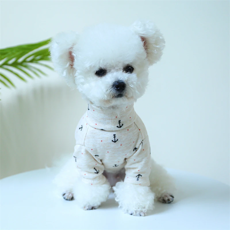 Breathable Cotton Small Medium Dog Clothing Mini Printing Sweatshirt for French Bulldog Brand Designer Autumn Warm Cat Clothes