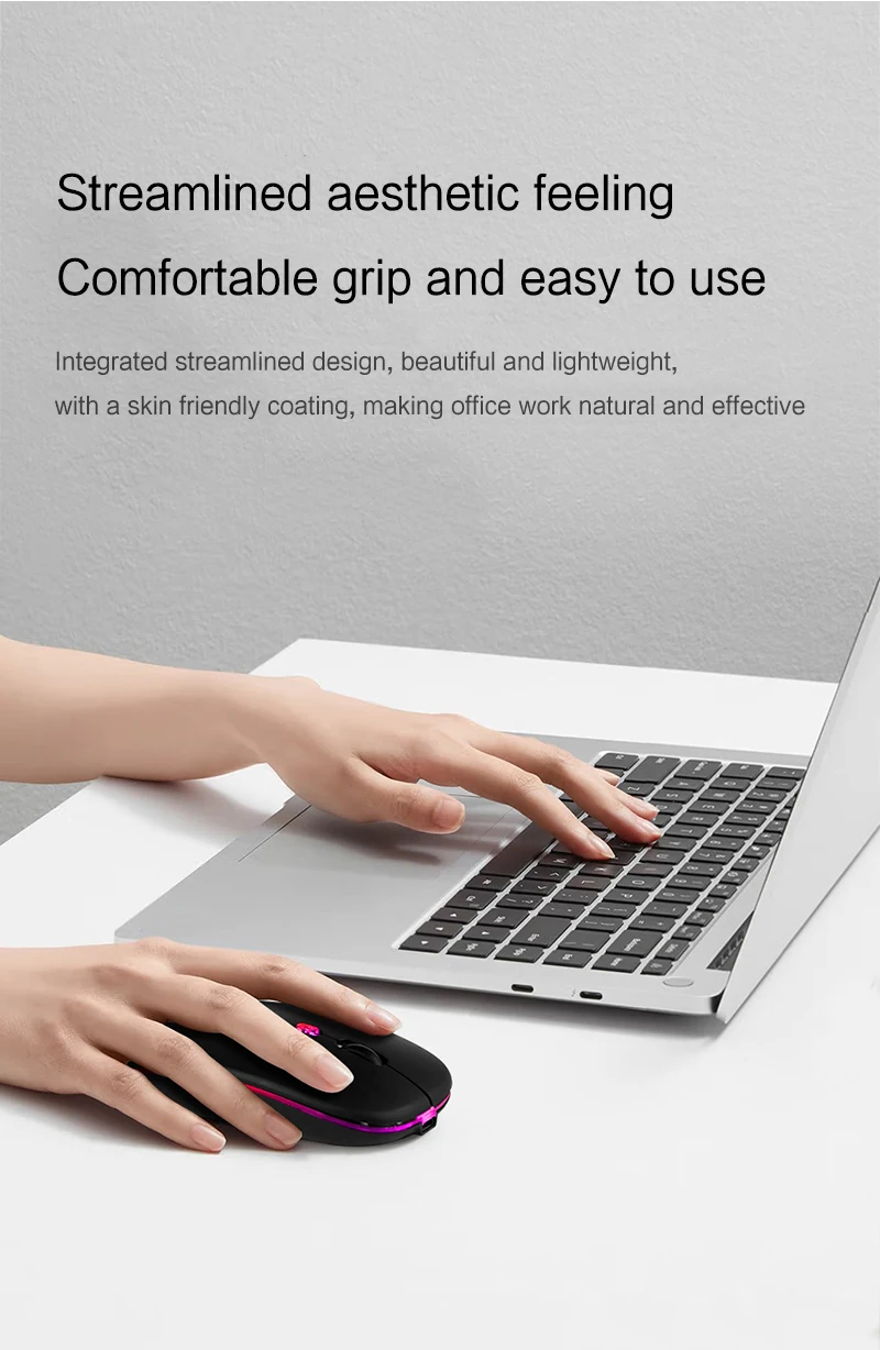 Souris Bluetooth sans fil pour MacBook Rechargeable-5