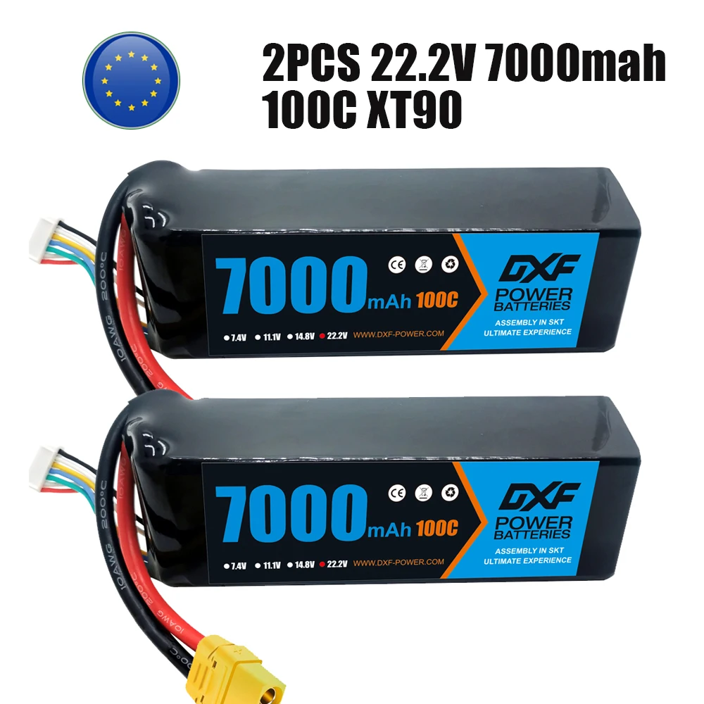 Batterie LiPo 4S 10000mAh EC5 pour Drone FPV Micro - Lot de 2
