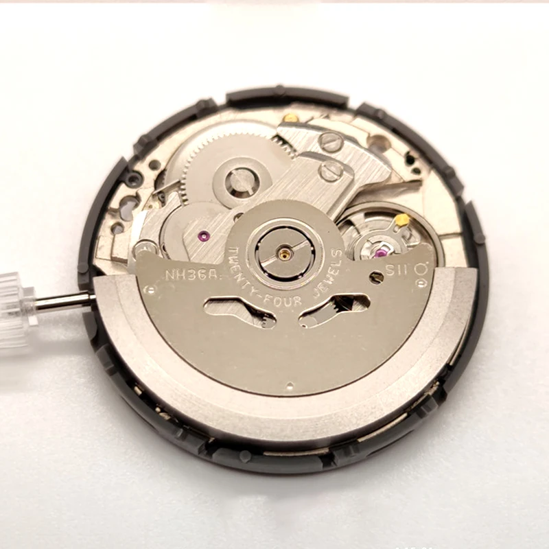 Seiko NH36 Movement Kanji Japan Automatic Movement Crown at 3.8 4.1 Oclock Watch Machinery New Balance Man Watch Repair Movt