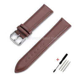 Premium Calfskin Leather Watch Strap - Universal Sports Band - 18mm (Brown)