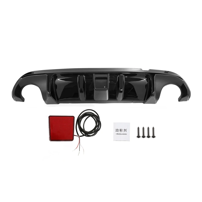 Carbon Fiber Rear Bumper Diffuser For Infiniti Q50 2014-2017 – With Light – UP-parts
