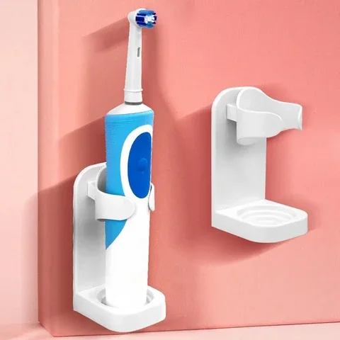 

Creative Traceless Stand Rack Organizer Electric Wall-Mounted Holder Space Saving toothbrush holder Bathroom Accessories NEW