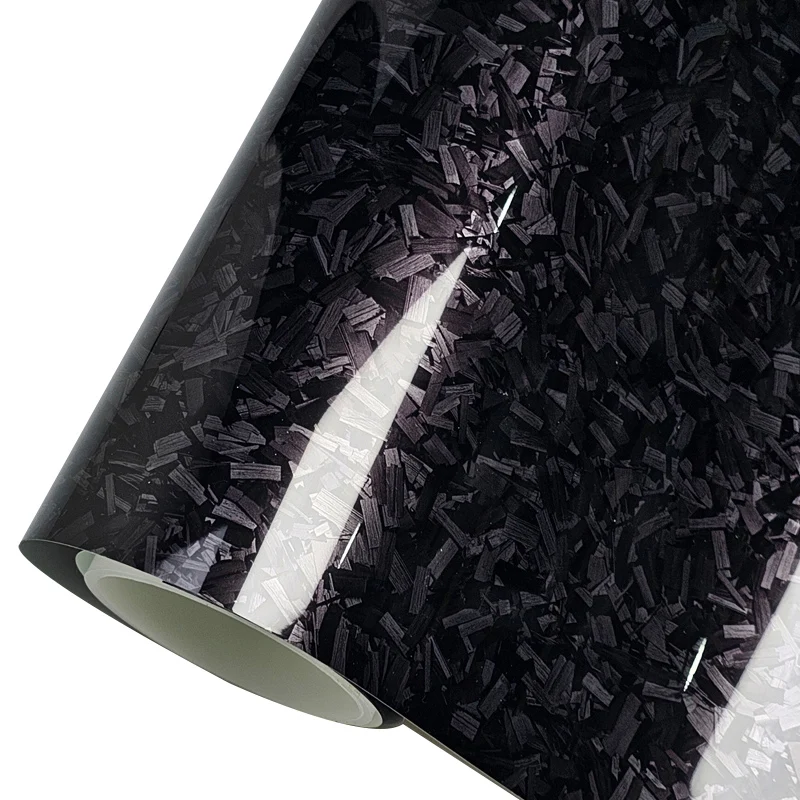 Cosmic Hex Black Carbon Fiber Vinyl Wrap for Vehicle Interior & Exterior