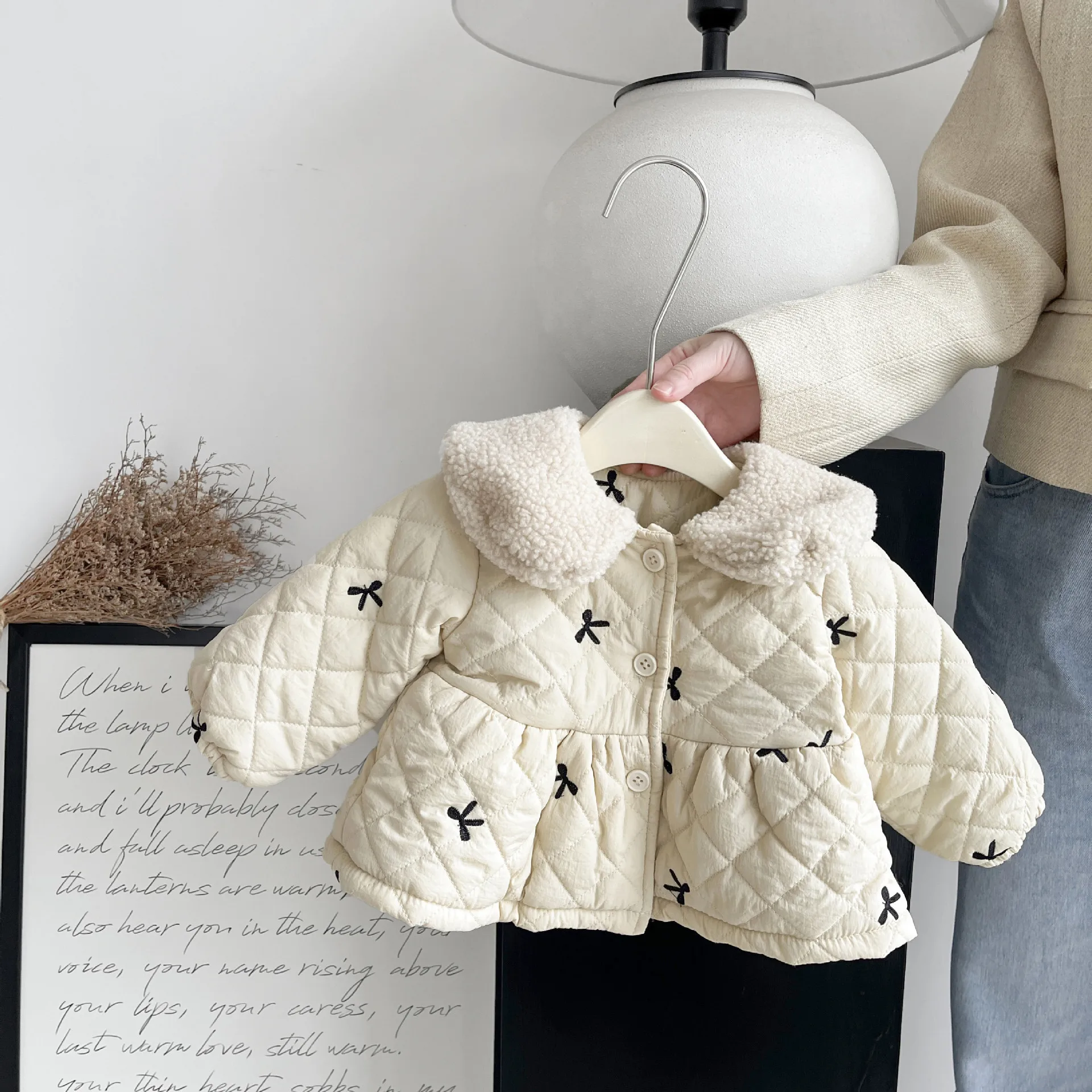 Girls Winter Coat Kids Clothes Boys Fleece Warm Outerwear Tops Children Velvet Thick Jacket 6m-3y Toddlers Long Sleeved Overalls