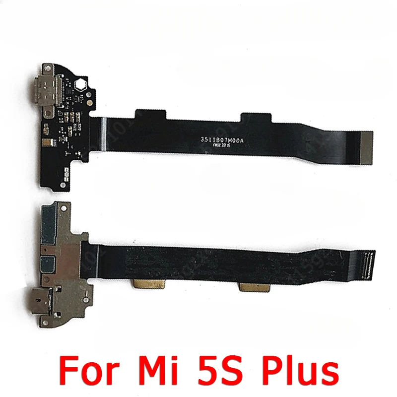

usb charge board for xiaomi mi 5s plus mi5s charging port pcb connector socket plate flex cable replacement spare parts