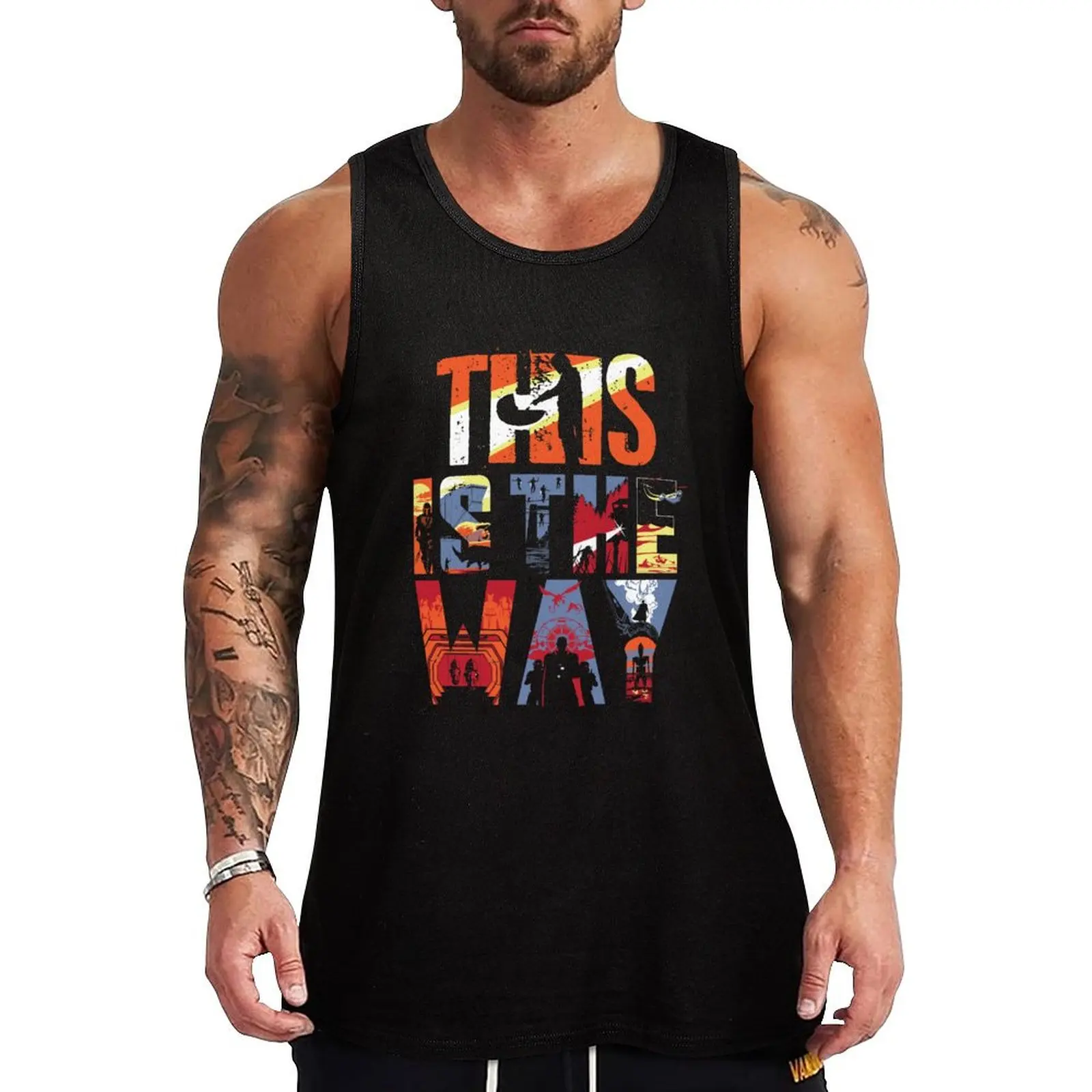 

The magnificent 8 Tank Top Fitness men clothing anime clothes gym shirt men
