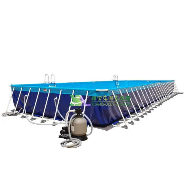 Summer Metal Frame Swimming Pool Large Set Custom Steel Frame Pool For Holiday 6
