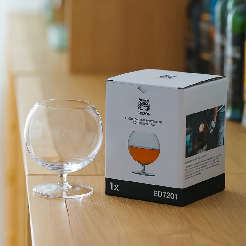 BD7201 CRISON Crystal glass brandy cup Bar Cocktail glass bar tools drinkware 375ml
