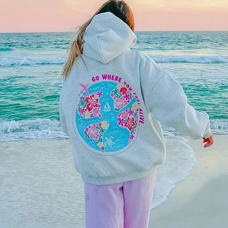 Sudadera Con Capucha Para Mujer Oversize - Básica, Manga Larga, Ligera Y Suave, Perfecta Para Deporte Y Diario