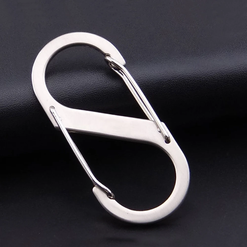 20 Pcs Dual Spring S Carabiner Zipper-Zipper Clips Anti Theft-Zipper Pull  Locks for Backpacks-Clip Theft Deterrent for Luggage Suitcase Camping-10PCS  40MM Black and 10PCS 31MM Silver 