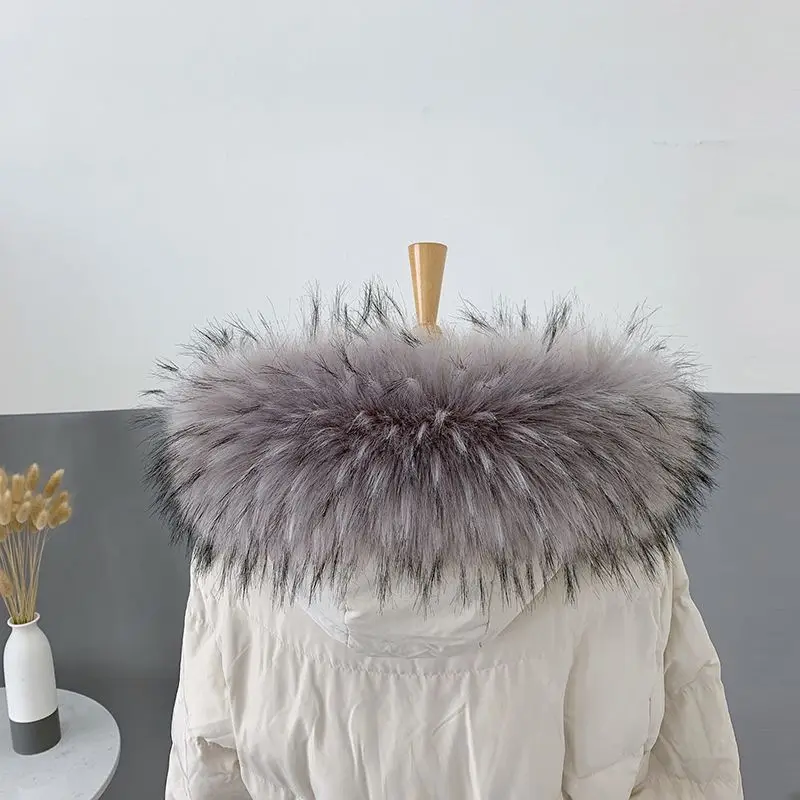 Luxurious Multicolor Faux Fur Scarf & Shawl