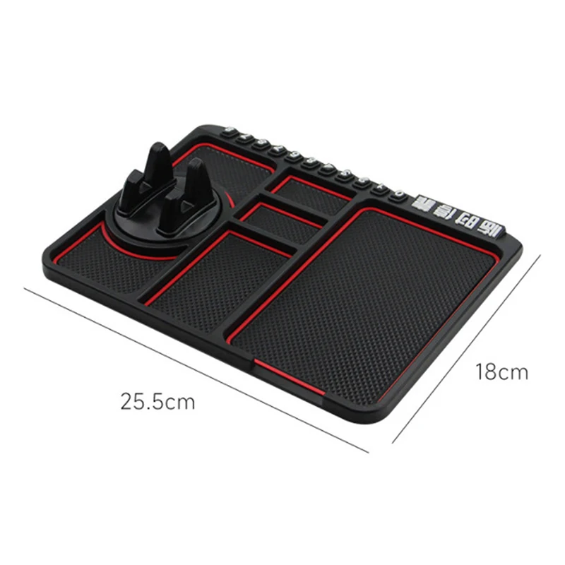 Multi-Functional Car Anti-Slip Mat Auto Phone Holder Sticky With Pad Number  Mat Dash Plate Car Silicone Non Aromatherapy Sl L5U8 - AliExpress