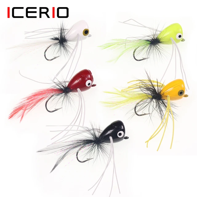 Fly Fishing Poppers Panfish  Fishing Lure Flies Trout Lures - 6pcs 2 Fly  Fishing - Aliexpress