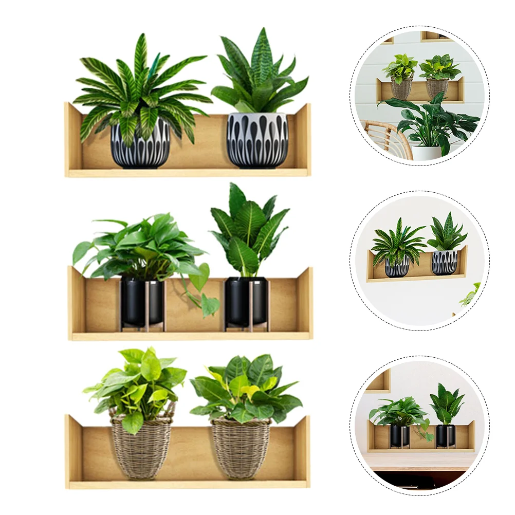 

3 Sheets Green Plant Potted Wall Sticker Stickers Decals for Bedroom Wallpaper Plants Aesthetic Living