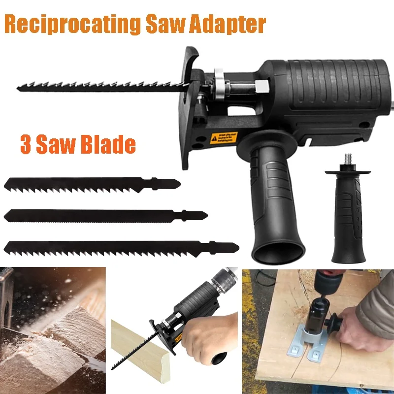 

Reciprocating Saw Multifunctional Woodworking Tools Electric Drill Modified To Electric Saws Household Chainsaw Conversion Head
