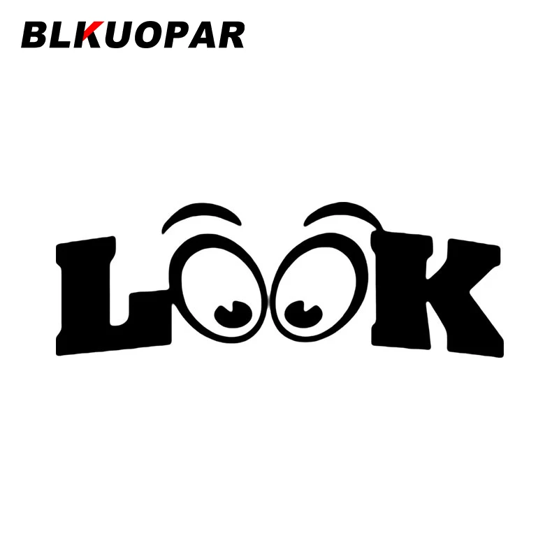 

Модная Солнцезащитная Водонепроницаемая забавная оригинальная наклейка BLKUOPAR Look But Not Touch Car Sticker