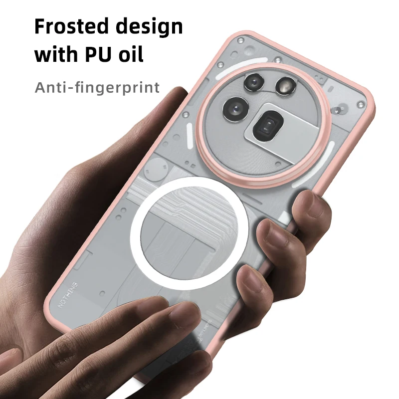 Enhanced Shockproof Transparent Magsafe Phone Case, Hard Armored Antiknock Bumper Cover