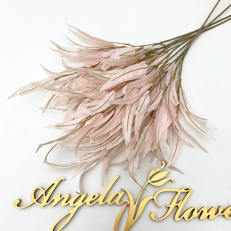 Elegant Willow Leaf Artificial Floral Branch for Decorative Display and Events