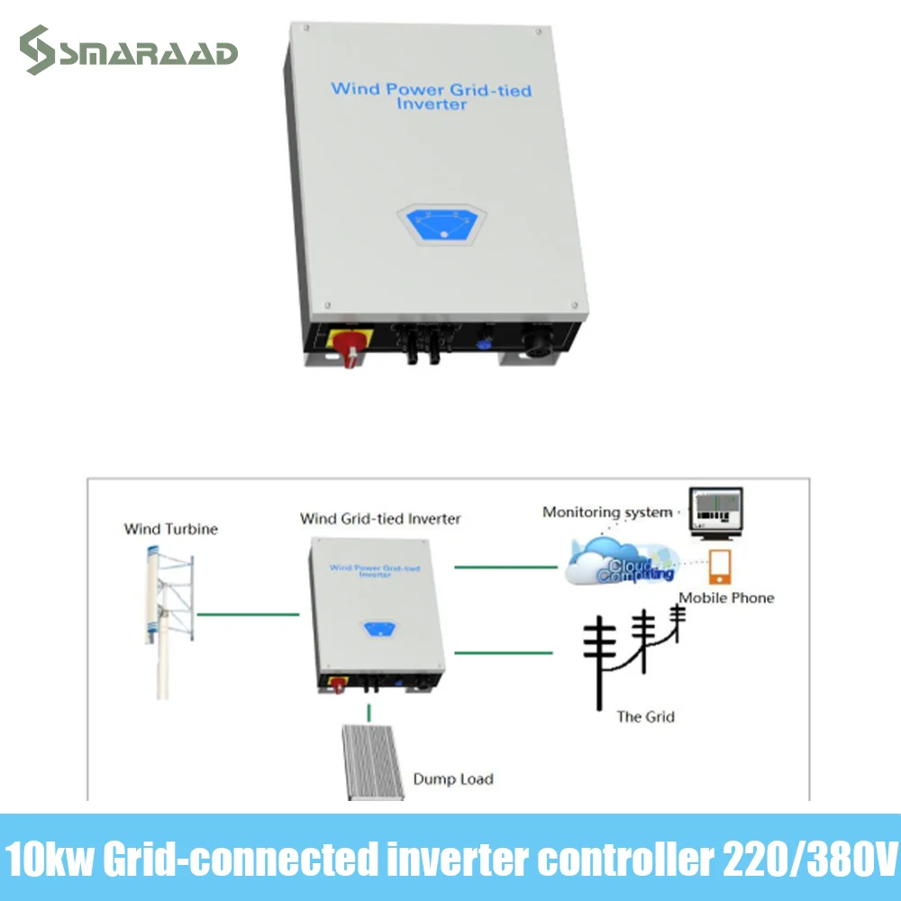 5Kw 10Kw 220V 380V Monitoraggio Remoto Inverter Trifase Monofase E Connessione Diretta Al Sistema Di Rete