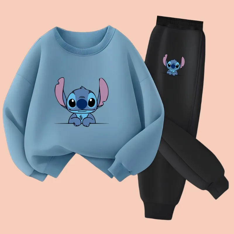 Stitch Print Kids Sweatshirt Set 1