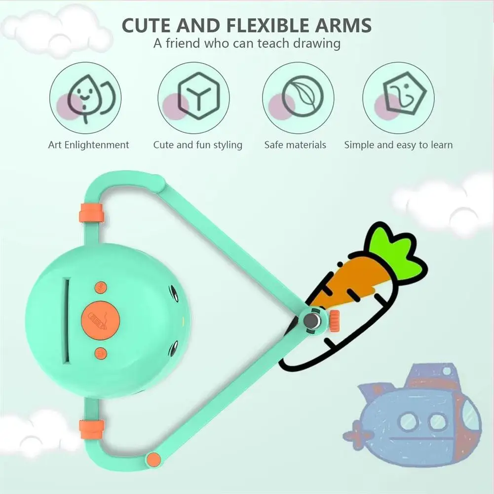 Fun Educational Drawing Robot Toys Intelligent AI painting Robot Gift for Boys Girls Ages 3 Montessori Learning Toy
