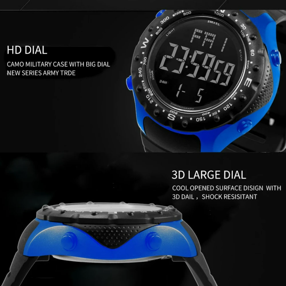 2024 New Multifunctional Sport Watches Fashion Single Display Outdoor Trend Male and Female Students Electronic Watch Relogio