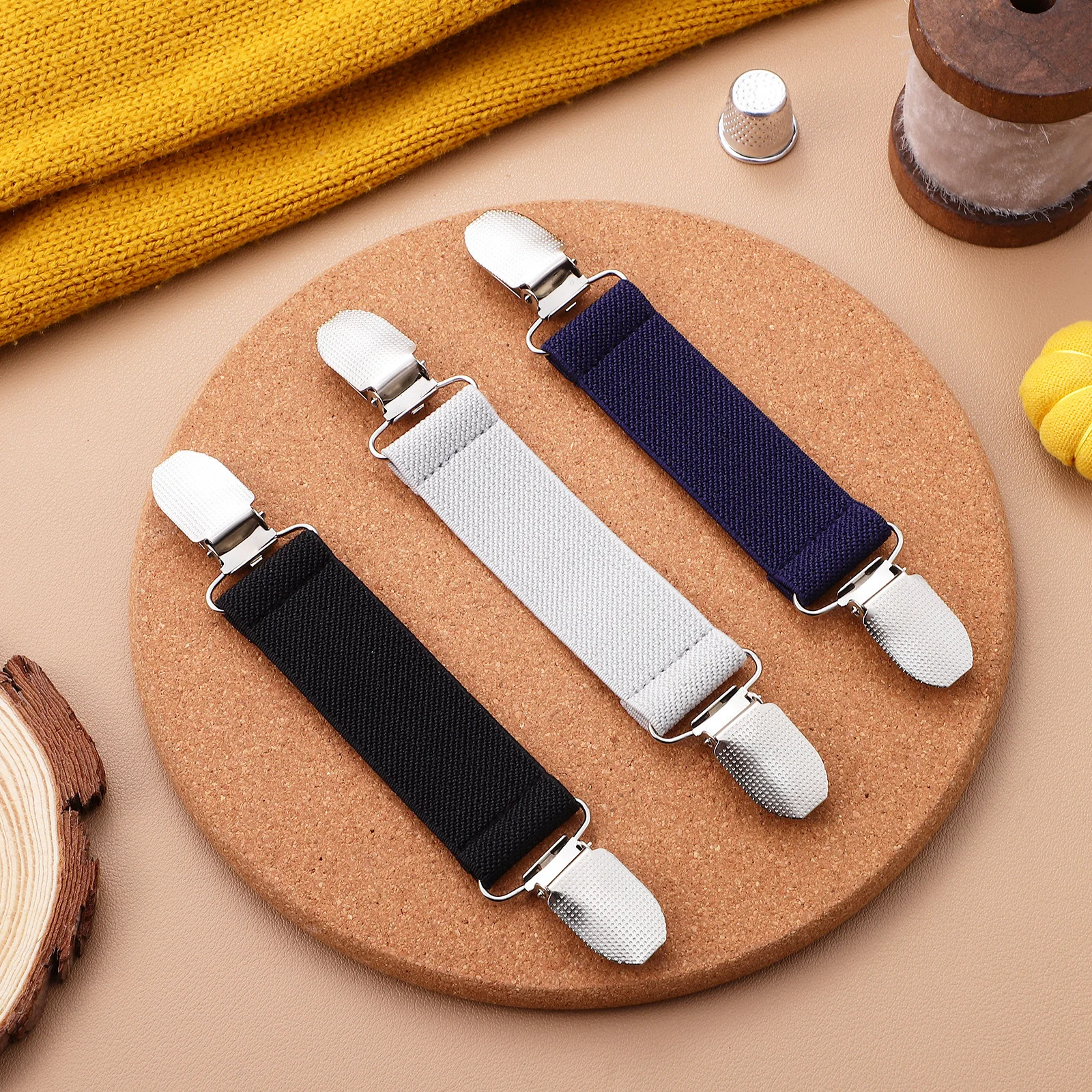 6개 세트 스웨터 클립 의류 고정용 드레스 클립 여성용 가디건 셔츠 허리 조절 도구