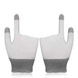 Touch - Sensitive Lightweight Gaming Gloves - Sweat - Proof & Comfortable for Mobile Gameplay (White)