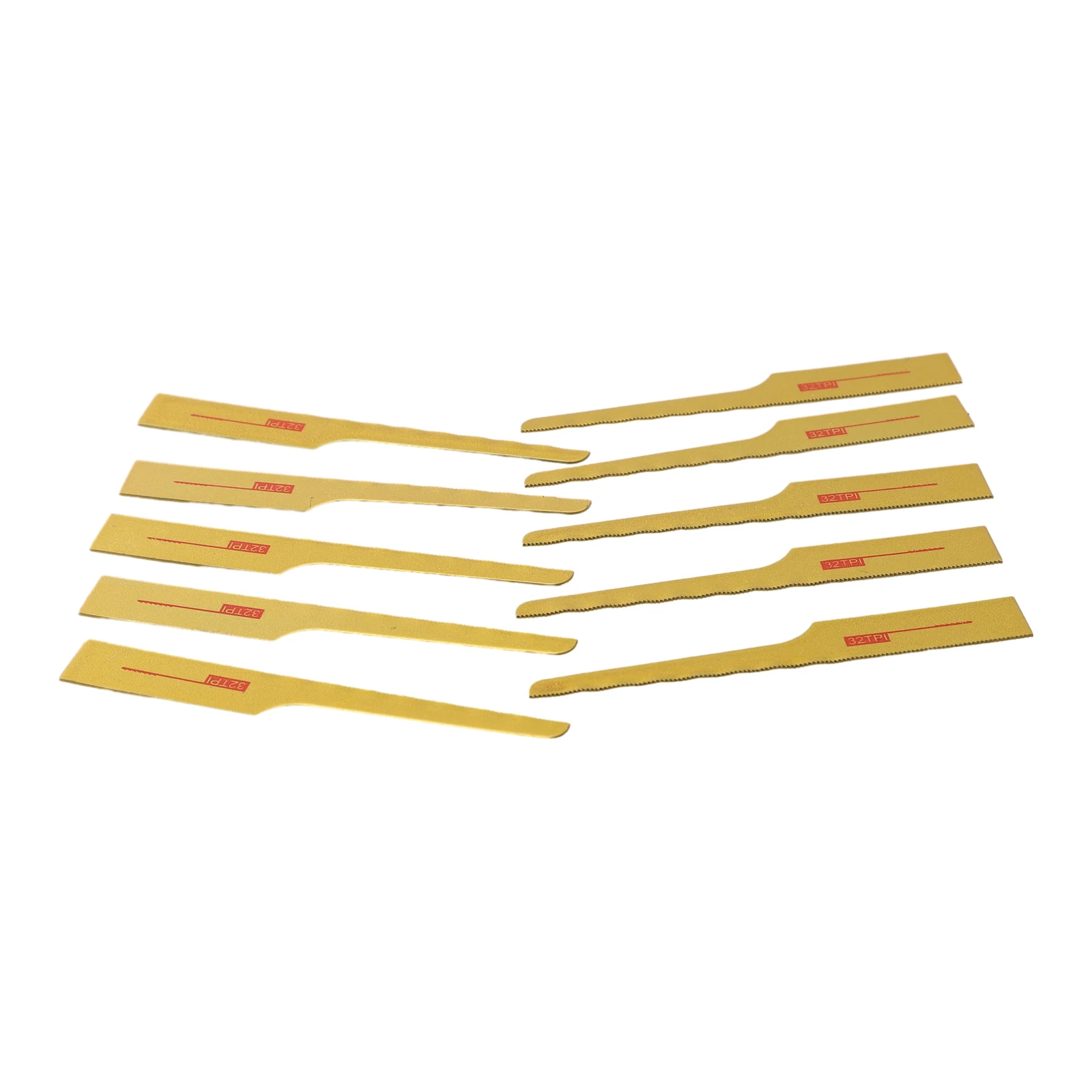 10 Pcs Jigsaw Blades 32TPI 93mm Bim Pneumatic File Saw Blade Mini Air Saw Blade For Fiberglass Wood Sheet Metals Cutting