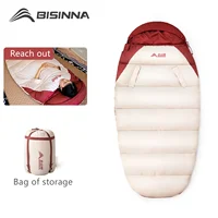 BISINNA XL Sleeping Bag Lightweight Warm&Cold Weather 3-4 Seasons for Adults Wearable Sleeping Bag Waterproof 1