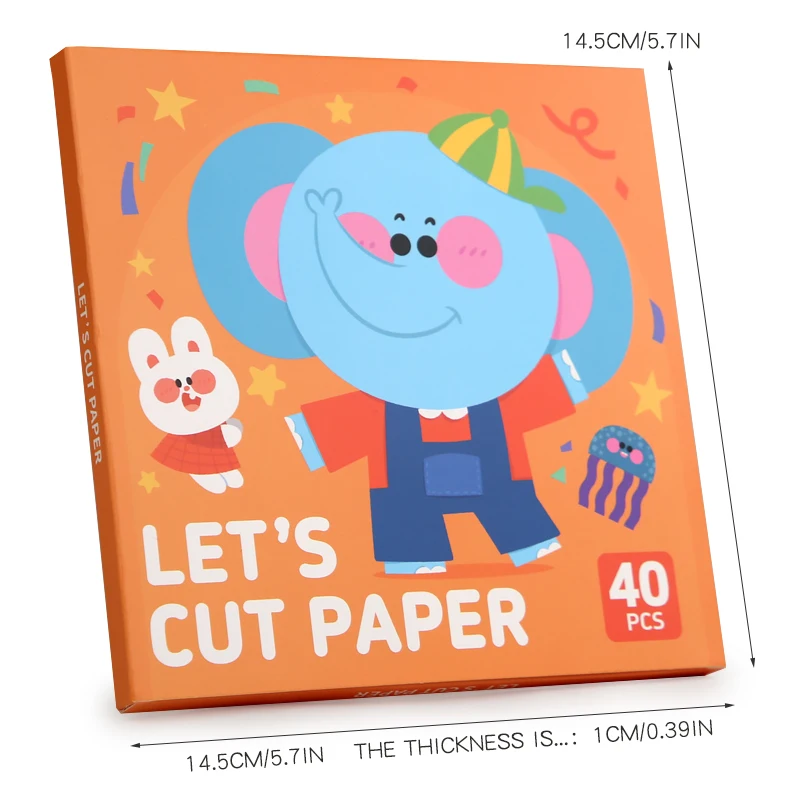 Children Cartoon Animal Origami & Paper Cutting Book SEO Keywords/Tags: 3