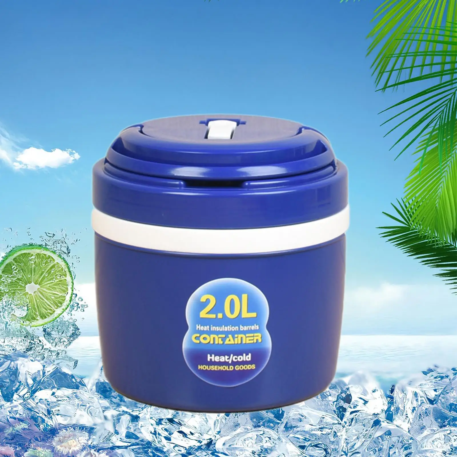 Double Wall Ice Bucket Car Insulated Bucket Ice Cube Cooler Beverage Cooler